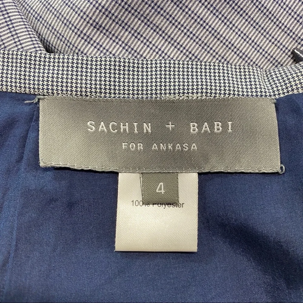 Sachin + Babi for Ankasa Gray Houndstooth Ruffle Skirt 4